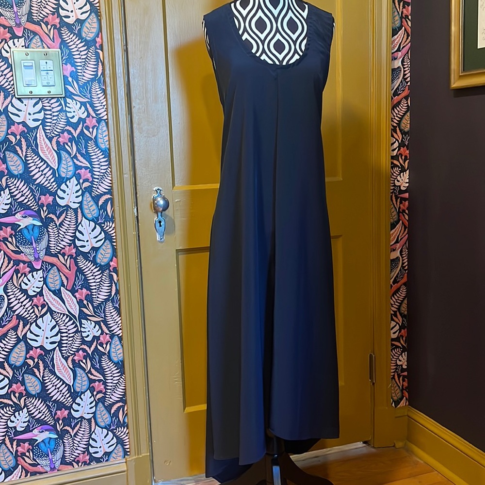 South African Designer Ikhiwane Asymmetrical Royal Blue Dress